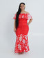 MATAIO MERMAID SCRUNCHED DRESS