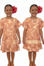 TE APA BROWN BABYDOLL GIRLS DRESS
