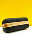 PANIKEKE KAFA WOOD CLUTCH BAG