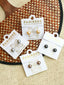 STERLING SILVER TAHITIAN PEAL STUDS