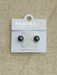 STERLING SILVER TAHITIAN PEAL STUDS