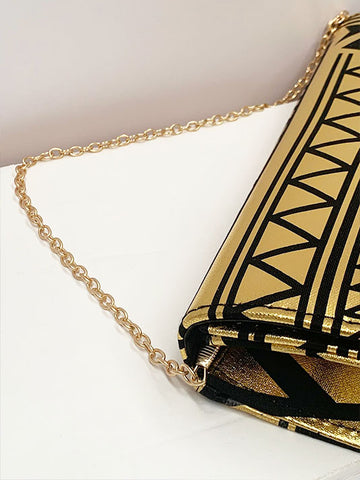 LE REIGN FOLD CLUTCH GOLD